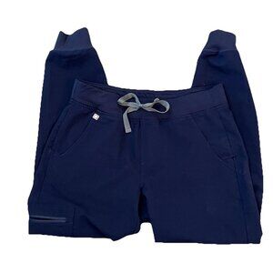 Figs Zamora Jogger Scrub Pants Women’s Size S/P W18SW2005P Navy Blue Medical